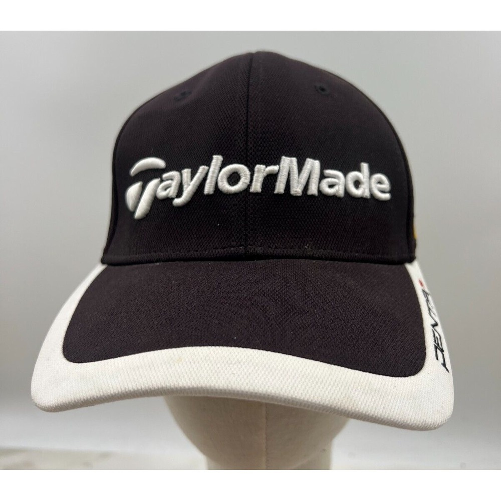 TaylorMade Adidas Golf Hat Black R9 Penta TP A-Flex Fitted Cap S/M